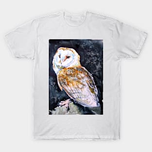 Barn owl at night T-Shirt